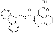structure of CAS# 501015-28-7, (betaS)-beta-[[(9H-Fluoren-9-ylmethoxy)carbonyl]amino]-2-methoxybenzenepropanoic acid