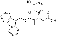 (betaS)-beta-[[(9H-Fluoren-9-ylmethoxy)carbonyl]amino]-3-hydroxybenzenepropanoic acid molecular structure (CAS 501015-32-3)
