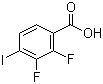 structure of CAS# 501433-05-2, 4-Iodo-2,3-difluorobenzoic acid
