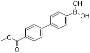 structure of CAS# 501944-43-0, 4'-(Methoxycarbonyl)biphenyl-4-ylboronic acid