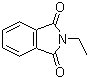 结构式 CAS# 5022-29-7, N-乙基酞酰亚胺; N-乙基邻苯二甲酰亚胺; 2-乙基-1H-异吲哚-1,3(2H)-二酮