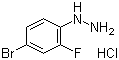 结构式 CAS# 502496-24-4, 4-溴-2-氟苯肼盐酸盐