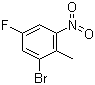 结构式 CAS# 502496-33-5, 2-溴-4-氟-6-硝基甲苯
