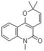 structure of CAS# 50333-13-6, N-Methylflindersine;NSC 347659