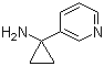 structure of CAS# 503417-38-7, 1-(3-Pyridinyl)cyclopropanamine