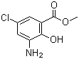 结构式 CAS# 5043-81-2, 3-氨基-5-氯-2-羟基苯甲酸甲酯