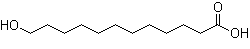 structure of CAS# 505-95-3, 12-Hydroxylauric acid;12-Hydroxydodecanoic acid
