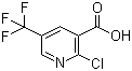 结构式 CAS# 505084-59-3, 2-氯-5-三氟甲基吡啶-3-甲酸