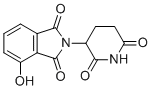 structure of CAS# 5054-59-1, 4-Hydroxy thalidomide;2-(2,6-dioxopiperidin-3-yl)-4-hydroxyisoindole-1,3-dione