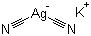 structure of CAS# 506-61-6, Potassium dicyanoargentate ;Silver potassium cyanide