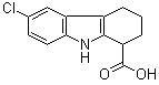 结构式 CAS# 50639-66-2, 6-氯-2,3,4,9-四氢-1H-咔唑-1-甲酸