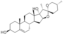 structure of CAS# 507-89-1, Pennogenin;(1R,2S,4S,5'R,6R,7S,8S,9S,12S,13R,16S)-5',7,9,13-tetramethylspiro[5-oxapentacyclo[10.8.0.02,9.04,8.013,18]icos-18-ene-6,2'-oxane]-8,16-diol