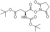 structure of CAS# 50715-50-9, Boc-L-aspartic acid 4-tert-butyl 1-(hydroxysuccinimide) ester;Boc-Asp(OtBu)-OSu
