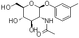 3-Methylphenyl 2-(acetylamino)-2-deoxy-beta-D-glucopyranoside molecular structure (CAS 50730-04-6)
