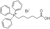 structure of CAS# 50889-29-7, (5-Carboxypentyl)(triphenyl)phosphonium bromide