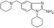 1-Cyclohexyl-5-(1-piperidinylmethyl)-1H-benzimidazol-2-amine molecular structure (CAS 509094-07-9)