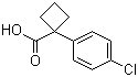 structure of CAS# 50921-39-6, 1-(4-Chlorophenyl)-1-cyclobutanecarboxylic acid