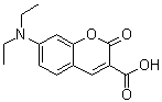 结构式 CAS# 50995-74-9, 7-二乙基氨基香豆素-3-羧酸