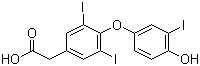 structure of CAS# 51-24-1, Tiratricol;3,3',5-Triiodothyroacetic acid