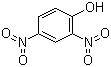 结构式 CAS# 51-28-5, 2,4-二硝基酚; 2,4-二硝基苯酚