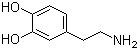 Dopamine molecular structure (CAS 51-61-6)