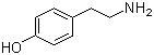 structure of CAS# 51-67-2, Tyramine;2-(p-Hydroxyphenyl)ethylamine; 4-(2-Aminoethyl)phenol; 4-Hydroxyphenylethylamine; L-Tyramine; Tyrosamine