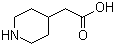 structure of CAS# 51052-78-9, 4-Piperidinylacetic acid;Piperidin-4-ylacetic acid