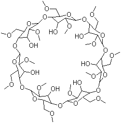 structure of CAS# 51166-71-3, Heptakis(2,6-di-O-methyl)-beta-cyclodextrin
