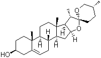 Diosgenin molecular structure (CAS 512-04-9)