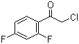 2-Chloro-2',4'-difluoroacetophenone  molecular structure (CAS 51336-94-8)