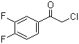 2-Chloro-1-(3,4-difluoro-phenyl)-ethanone molecular structure (CAS 51336-95-9)