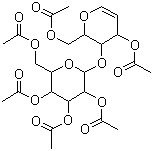3,6-Di-O-acetyl-4-O-(2,3,4,6-tetra-O-acetyl-beta-D-galactopyranosyl)-D-glucal molecular structure (CAS 51450-24-9)