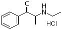 2-(Ethylamino)propiophenone hydrochloride molecular structure (CAS 51553-17-4)