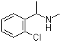 structure of CAS# 51586-22-2, 1-(2-Chlorophenyl)-N-methylethanamine;2-Chloro-N,alpha-dimethylbenzenemethanamine