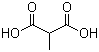 甲基丙二酸分子结构 (CAS 516-05-2)