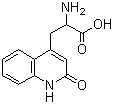 2-Amino-3-(1,2-dihydro-2-oxoquinoline-4-yl)propanoic acid molecular structure (CAS 5162-90-3)
