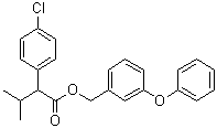 4-Chloro-alpha-(1-methylethyl)-benzeneacetic acid (3-phenoxyphenyl)methyl ester molecular structure (CAS 51630-33-2)