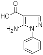 5-Amino-1-phenylpyrazole-4-carboxylic acid molecular structure (CAS 51649-80-0)
