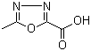 结构式 CAS# 518048-06-1, 5-甲基-[1,3,4]恶二唑-2-甲酸