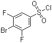structure of CAS# 518057-63-1, 4-Bromo-3,5-difluorobenzenesulfonyl chloride;4-Bromo-3,5-difluorobenzenesulphonyl chloride