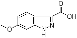 结构式 CAS# 518990-36-8, 6-甲氧基-1H-吲唑-3-甲酸