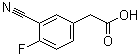 结构式 CAS# 519059-11-1, 3-氰基-4-氟苯乙酸