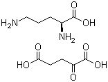 L-鸟氨酸 alpha-酮戊二酸 (1:1)分子结构 (CAS 5191-97-9)