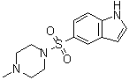 structure of CAS# 519148-72-2, 5-[(4-Methyl-1-piperazinyl)sulfonyl]-1H-indole