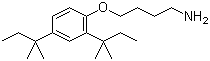 structure of CAS# 51959-14-9, 4-(2,4-Di-tert-amylphenoxy)-butylamine;4-[2,4-Bis(1,1-dimethylpropyl)phenoxy]-1-butanamine