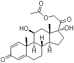 Prednisolone-21-acetate  molecular structure (CAS 52-21-1)