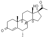 甲羟孕酮分子结构 (CAS 520-85-4)