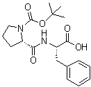 1-[(1,1-Dimethylethoxy)carbonyl]-L-prolyl-L-phenylalanine molecular structure (CAS 52071-65-5)