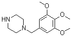 1-[(3,4,5-Trimethoxyphenyl)methyl]piperazine molecular structure (CAS 52146-35-7)
