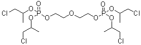 Oxydi-2,1-ethanediyl-phosphoric acid tetrakis(2-chloro-1-methylethyl) ester molecular structure (CAS 52186-00-2)